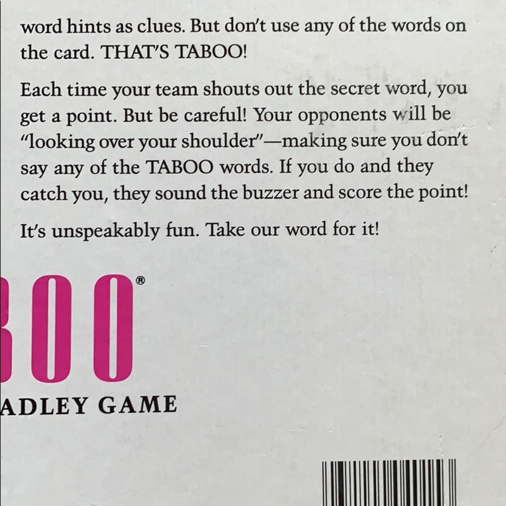 TABOO The Game of Unspeakable Fun (Collectible) - Picture 6 of 8